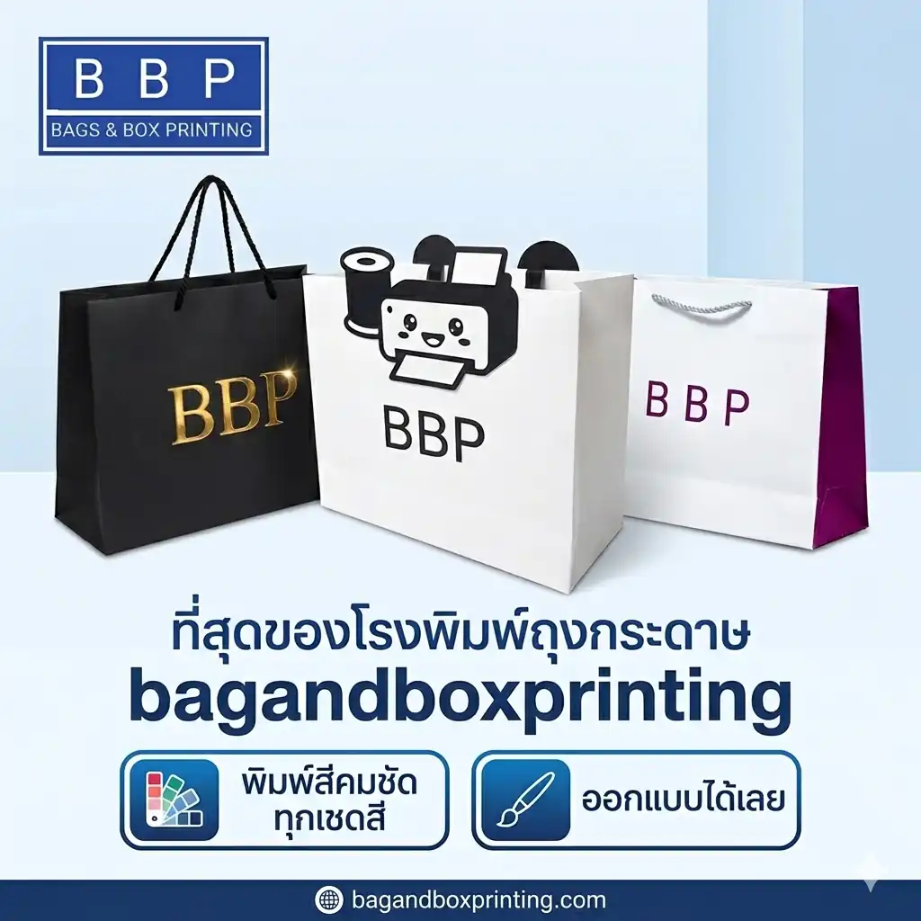 โฆษณาถุงกระดาษ พิมพ์โลโก้ ราคาพิเศษ