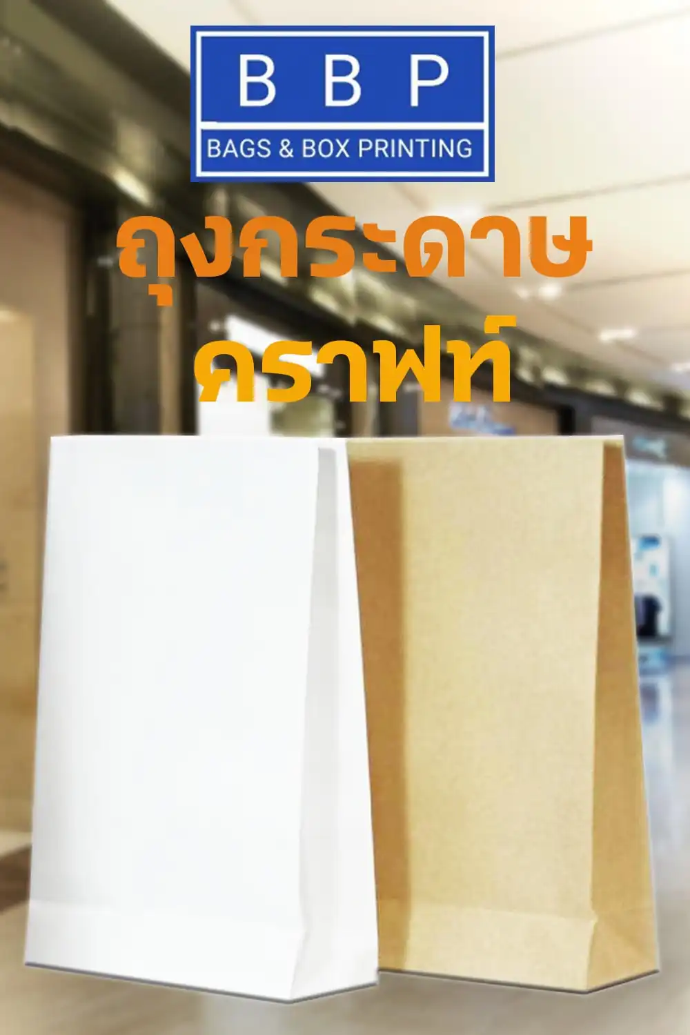 ตัวอย่าง ถุงกระดาษคราฟท์